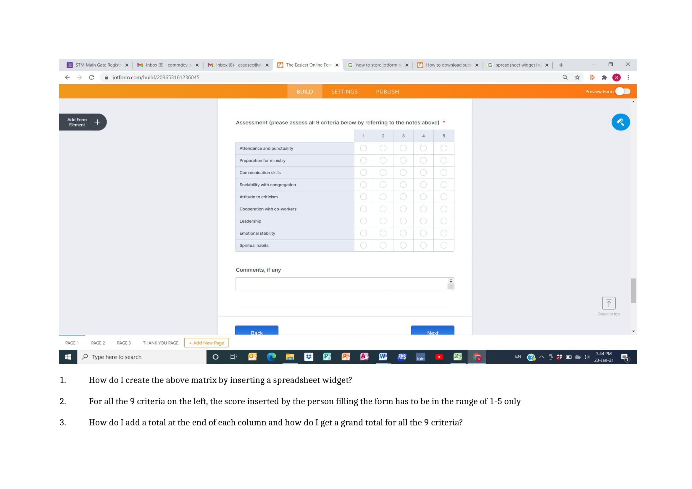 How to insert spreadsheet wizard